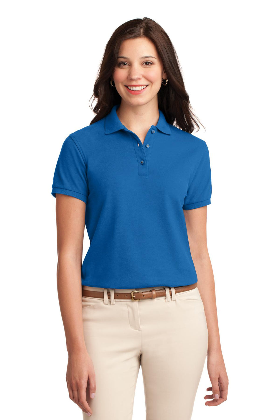 Port Authority ®  Women's Silk Touch™ Polo.  L500 - Strong Blue - Port Authority L500