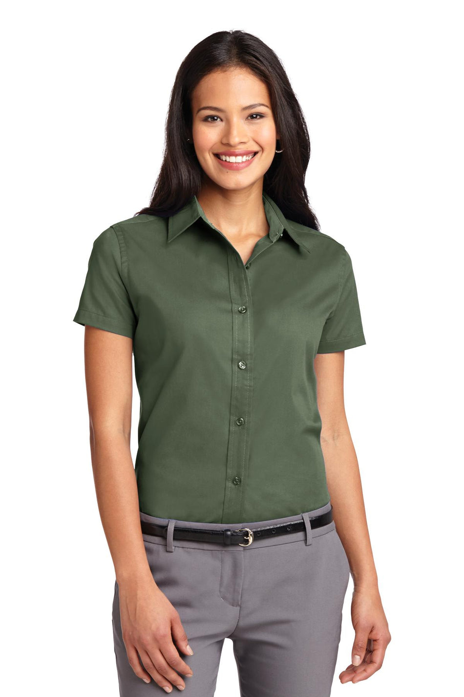 Port Authority ®  Women's Short Sleeve Easy Care  Shirt.  L508 - Clover Green - Port Authority L508