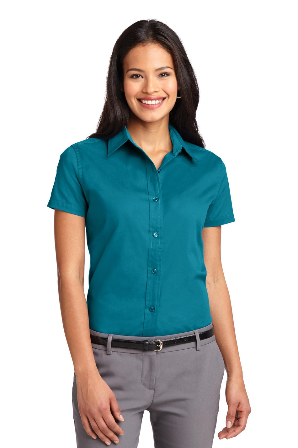 Port Authority ®  Women's Short Sleeve Easy Care  Shirt.  L508 - Teal Green - Port Authority L508