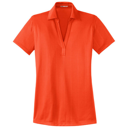 Ladies Performance Fine Jacquard Polo Polos/Knits Joe's USA X-Small Autumn Orange