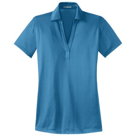 Ladies Performance Fine Jacquard Polo Polos/Knits Joe's USA X-Small Ocean Blue