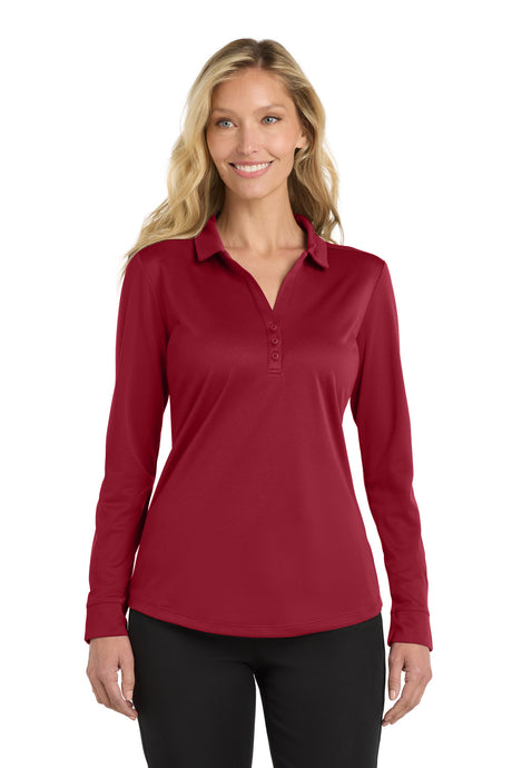 Port Authority L540LS Women's Silk Touch Performance Long Sleeve Polo Wholesale