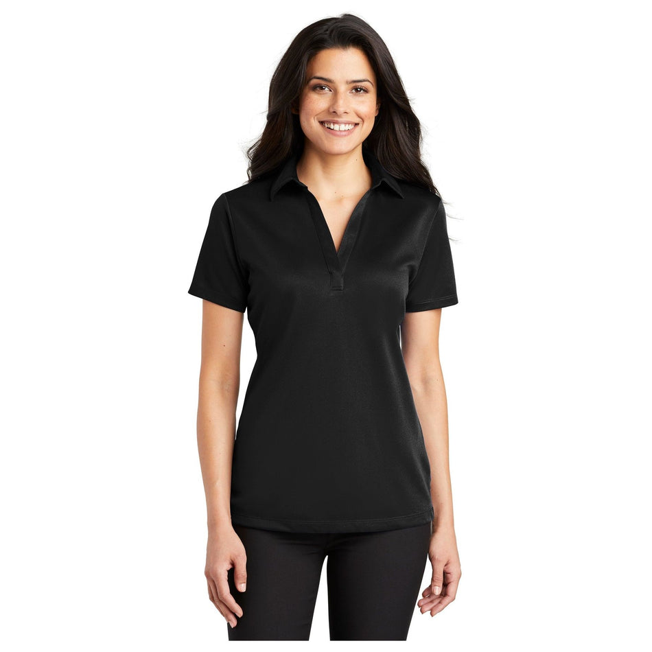 Port Authority ®  Women's Silk Touch™ Performance Polo. L540 - Black - Port Authority L540