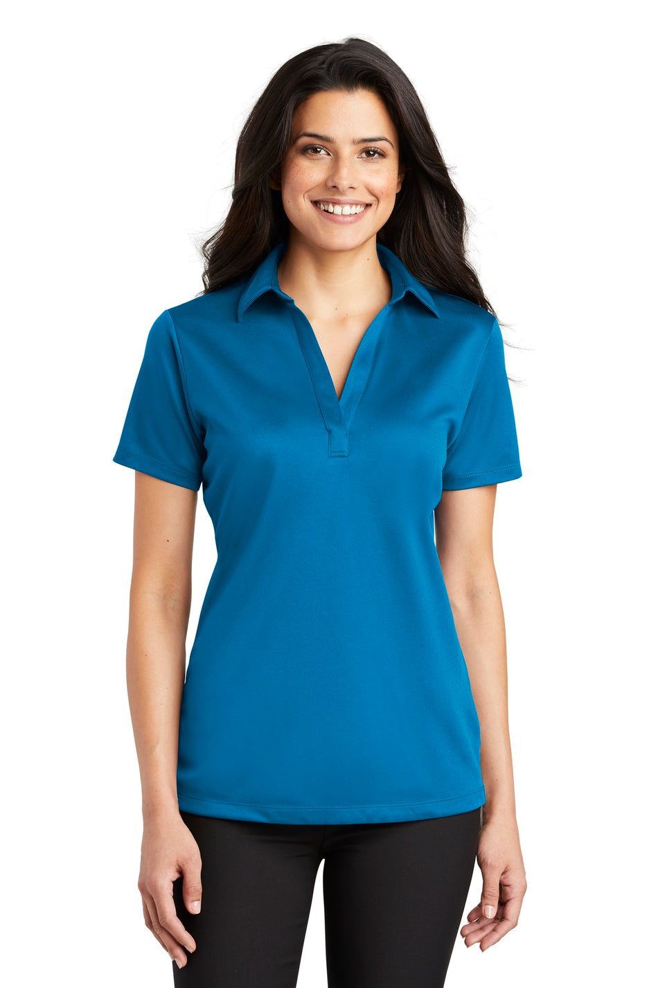 Port Authority ®  Women's Silk Touch™ Performance Polo. L540 - Brilliant Blue - Port Authority L540