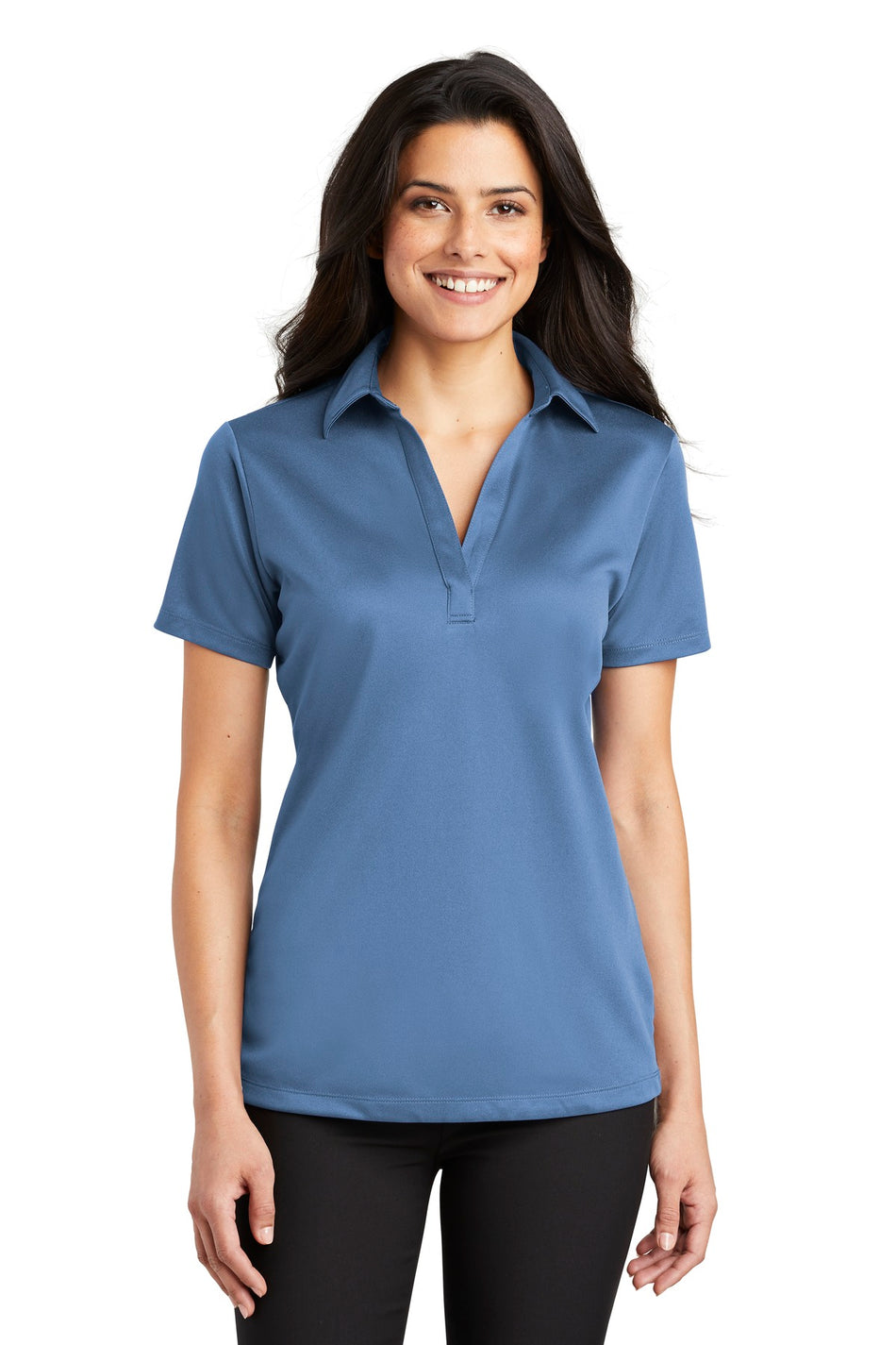 Port Authority ®  Women's Silk Touch™ Performance Polo. L540 - Carolina Blue - Port Authority L540