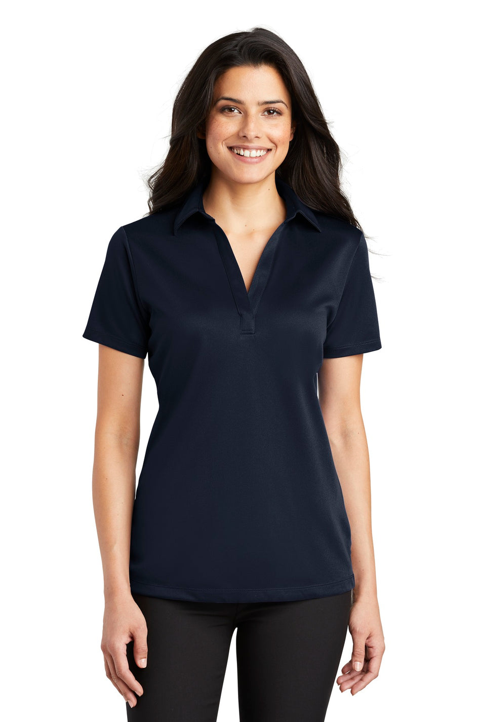 Port Authority ®  Women's Silk Touch™ Performance Polo. L540 - Navy - Port Authority L540