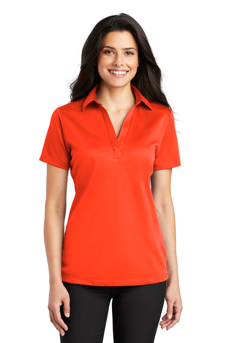 Port Authority ® Women's Silk Touch™ Performance Polo. L540 - Neon Orange - Port Authority L540 Polos/Knits Port Authority