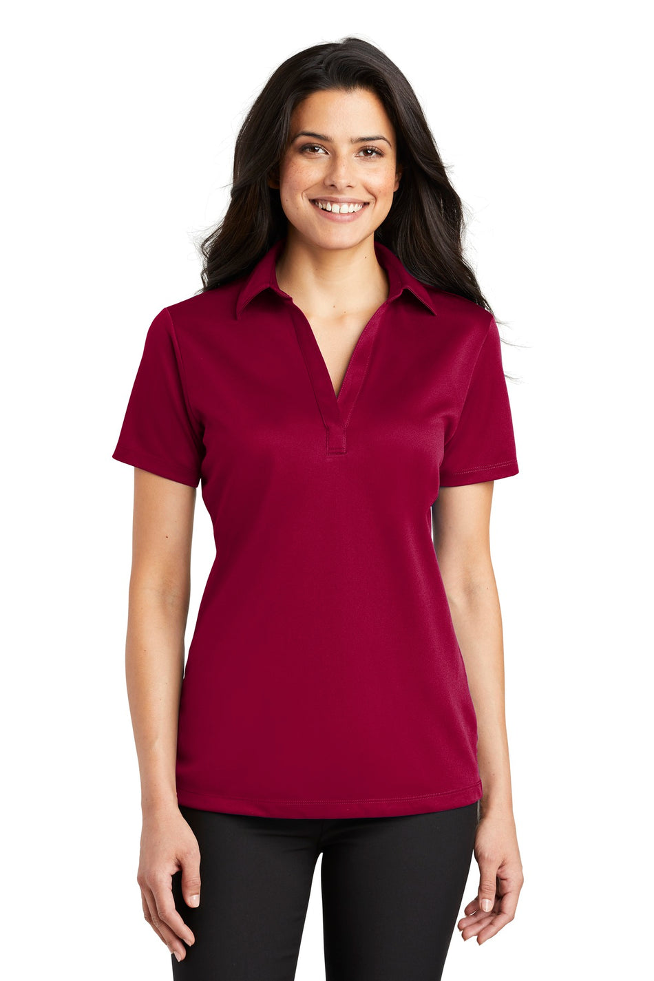 Port Authority ®  Women's Silk Touch™ Performance Polo. L540 - Red - Port Authority L540