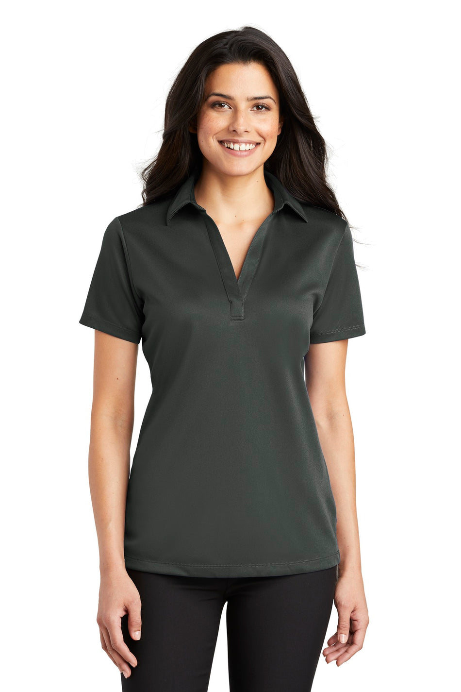 Port Authority ®  Women's Silk Touch™ Performance Polo. L540 - Steel Grey - Port Authority L540