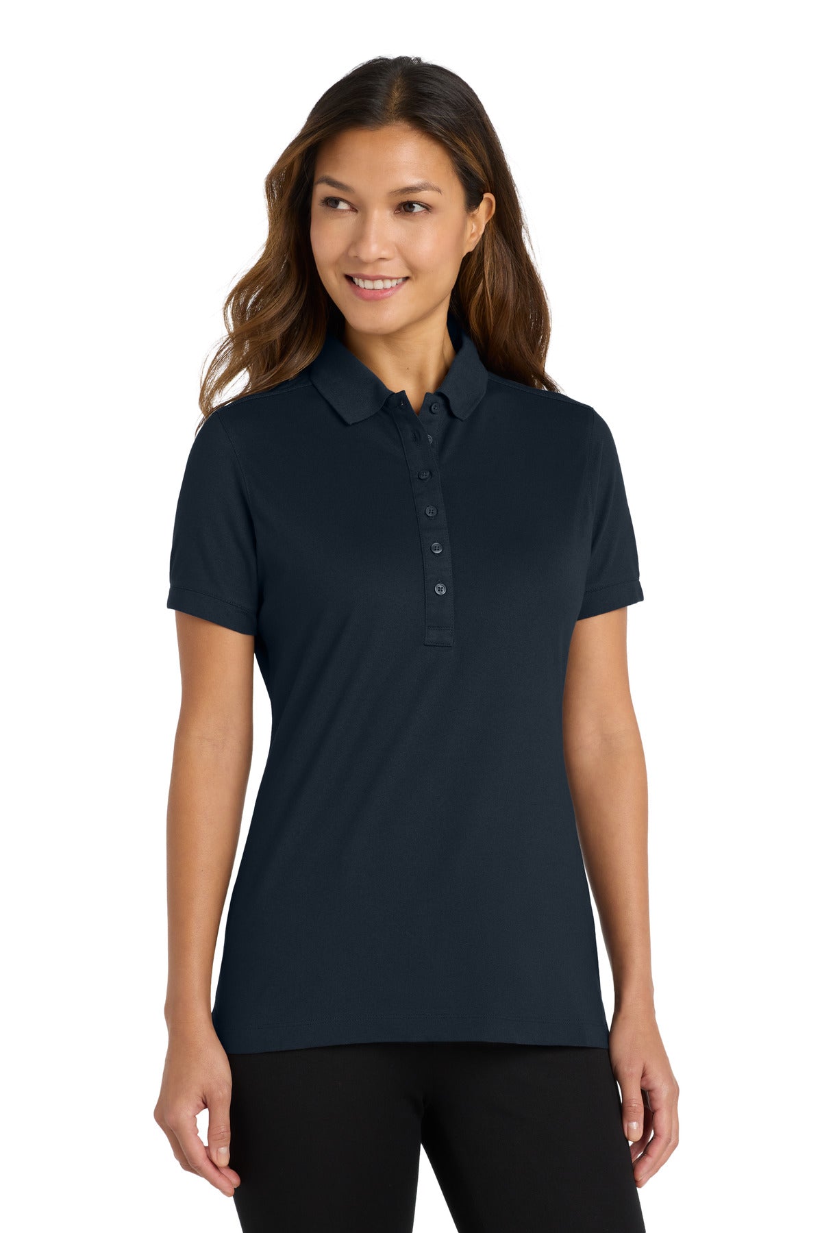 Port Authority L555 Women's Stretch Pique Polo