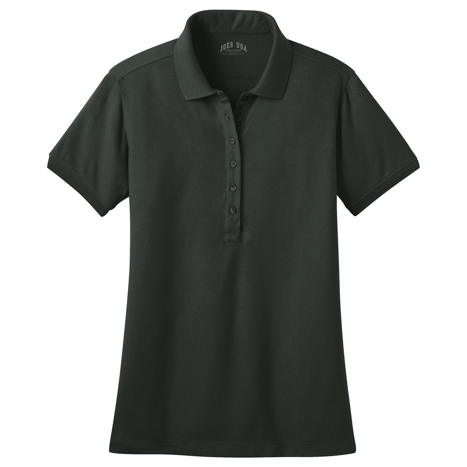 Ladies Stretch Pique Polo Women's Joe's USA Grey Smoke X-Small