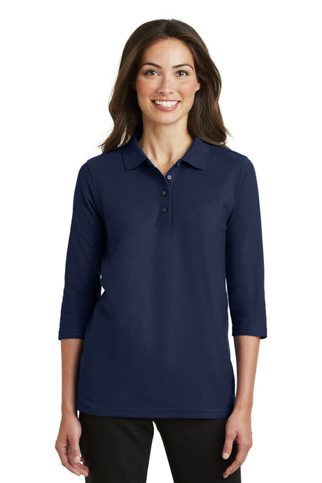 Port Authority ®  Women's Silk Touch™ 3/4-Sleeve Polo. L562 - Port Authority L562