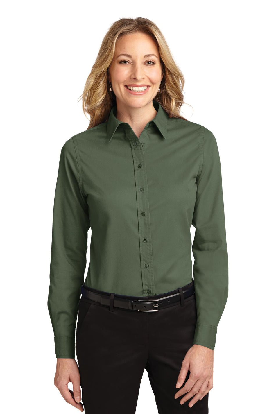 Port Authority ®  Women's Long Sleeve Easy Care Shirt.  L608 - Clover Green - Port Authority L608