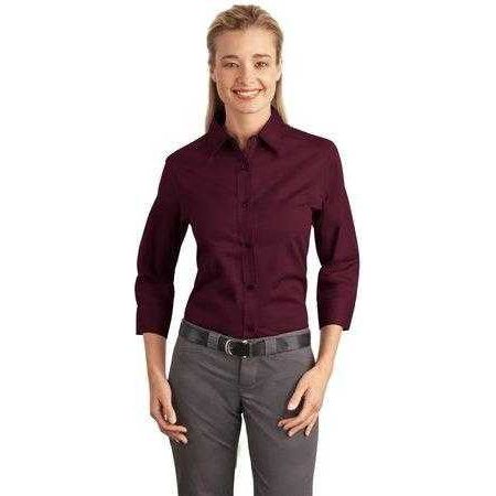 Ladies 3/4-Sleeve Easy Care Shirt Joe's USA Womens Apparel