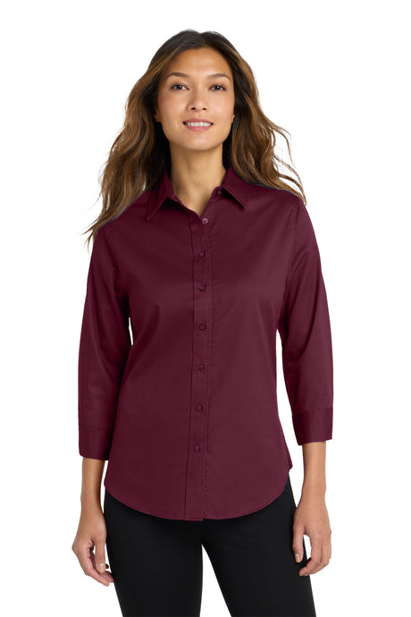 Port Authority L612 Women's 3/4-Sleeve Easy Care Shirt