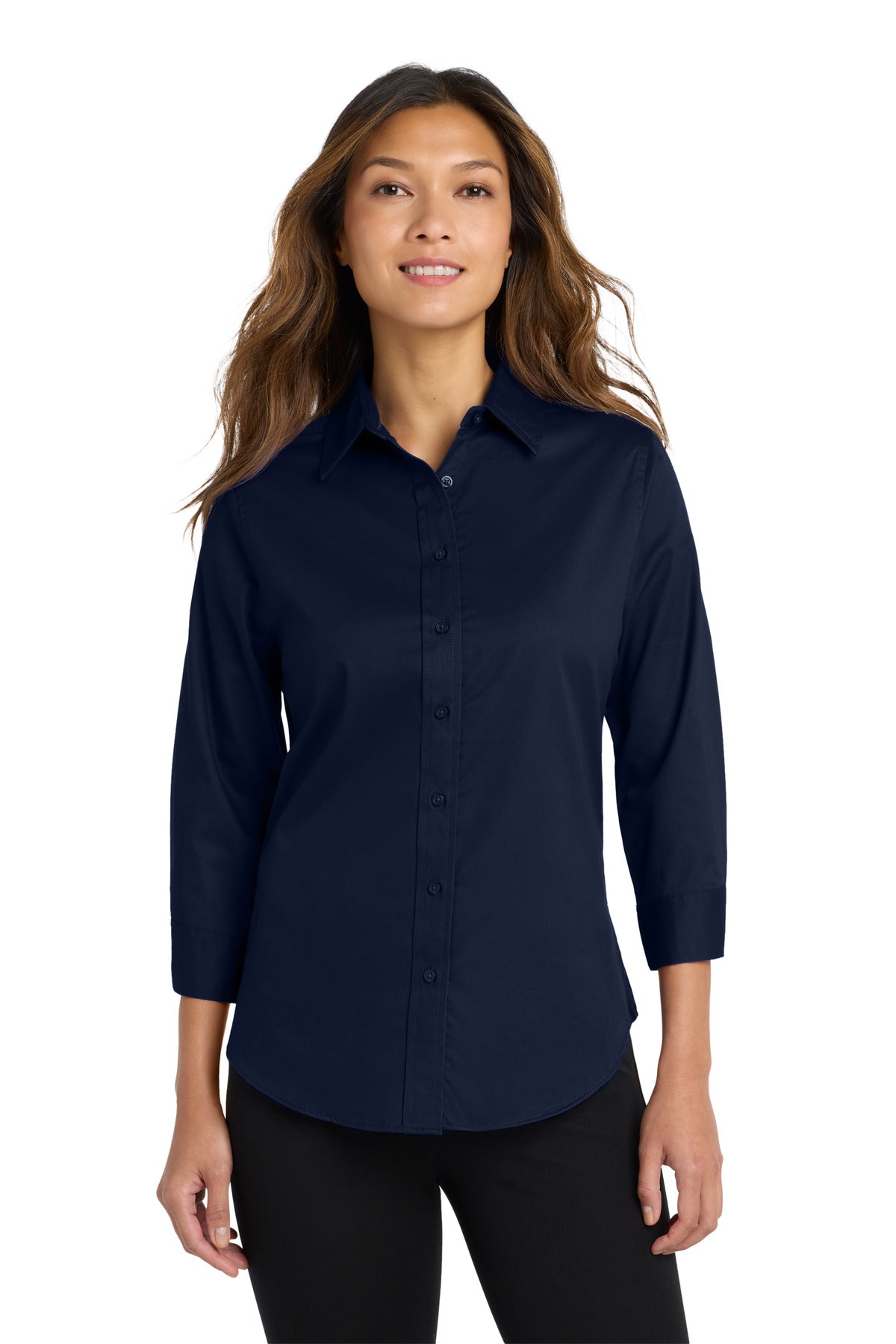 Port Authority L612 Women's 3/4-Sleeve Easy Care Shirt