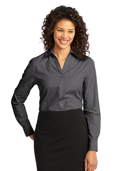 Port Authority L640 Women's Crosshatch Easy Care Shirt