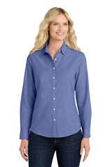 Port Authority ®  Women's SuperPro ™  Oxford Shirt. L658 - Port Authority L658