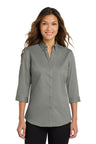 Port Authority ®  Women's 3/4-Sleeve SuperPro ™  Twill Shirt. L665 - Port Authority L665