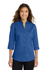 Port Authority L665 Women's 3/4-Sleeve SuperPro Twill Shirt