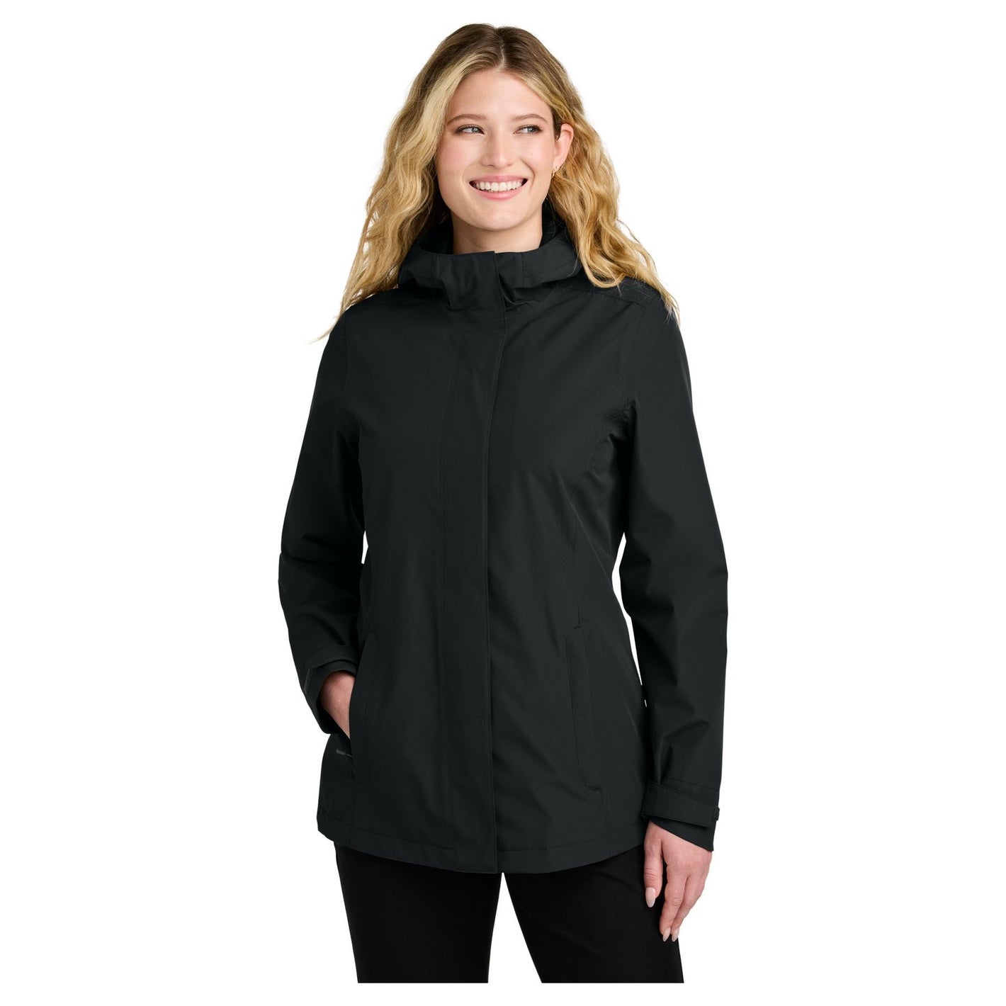 Port Authority ® Women's C-FREE ® Rain Jacket L714 - Port Authority L714 Outerwear Port Authority Deep Black XS