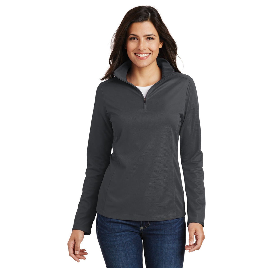 Port Authority ®  Women's Pinpoint Mesh 1/2-Zip . L806 - Port Authority L806