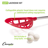 Champion Sports SOFT LACROSSE SET