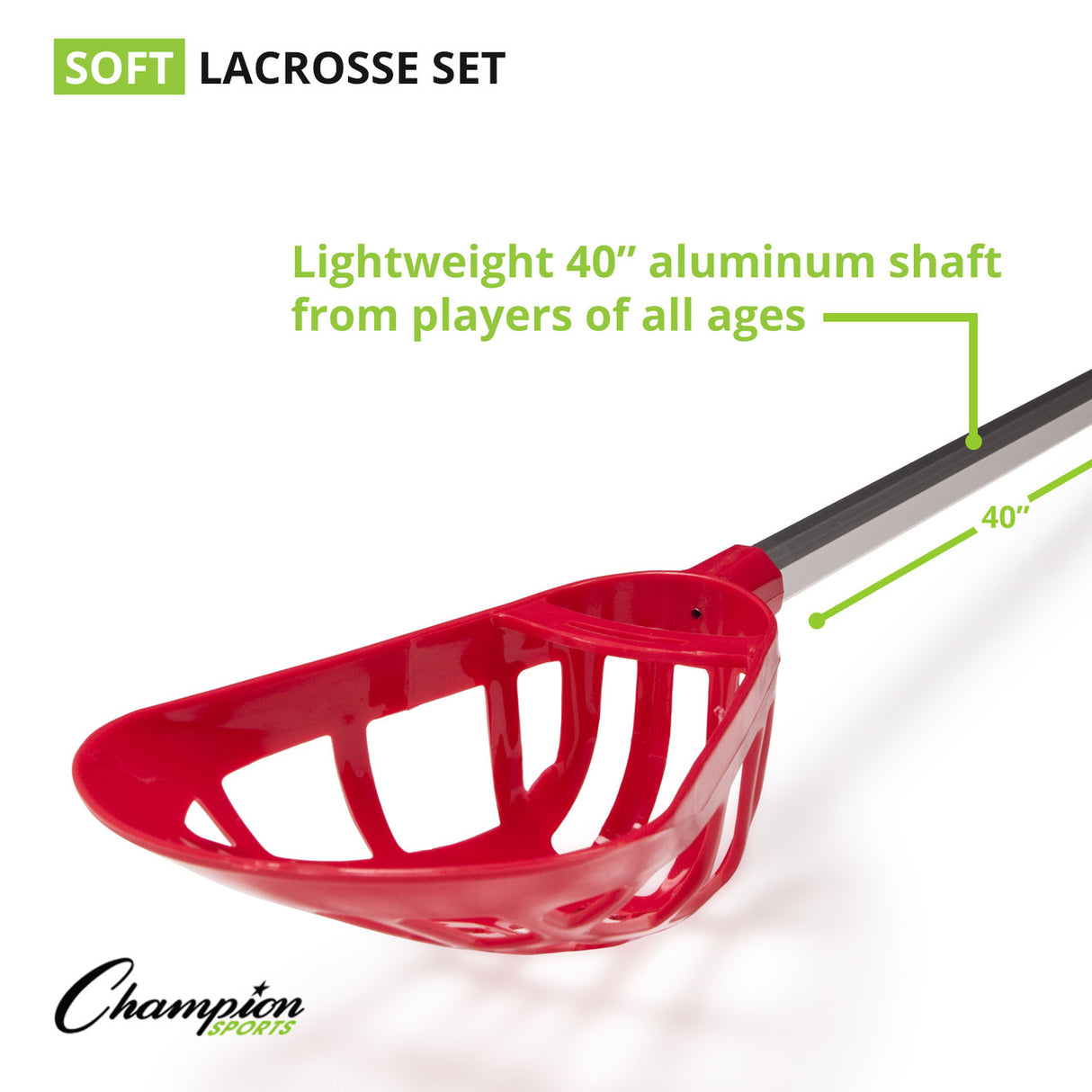 Champion Sports SOFT LACROSSE SET