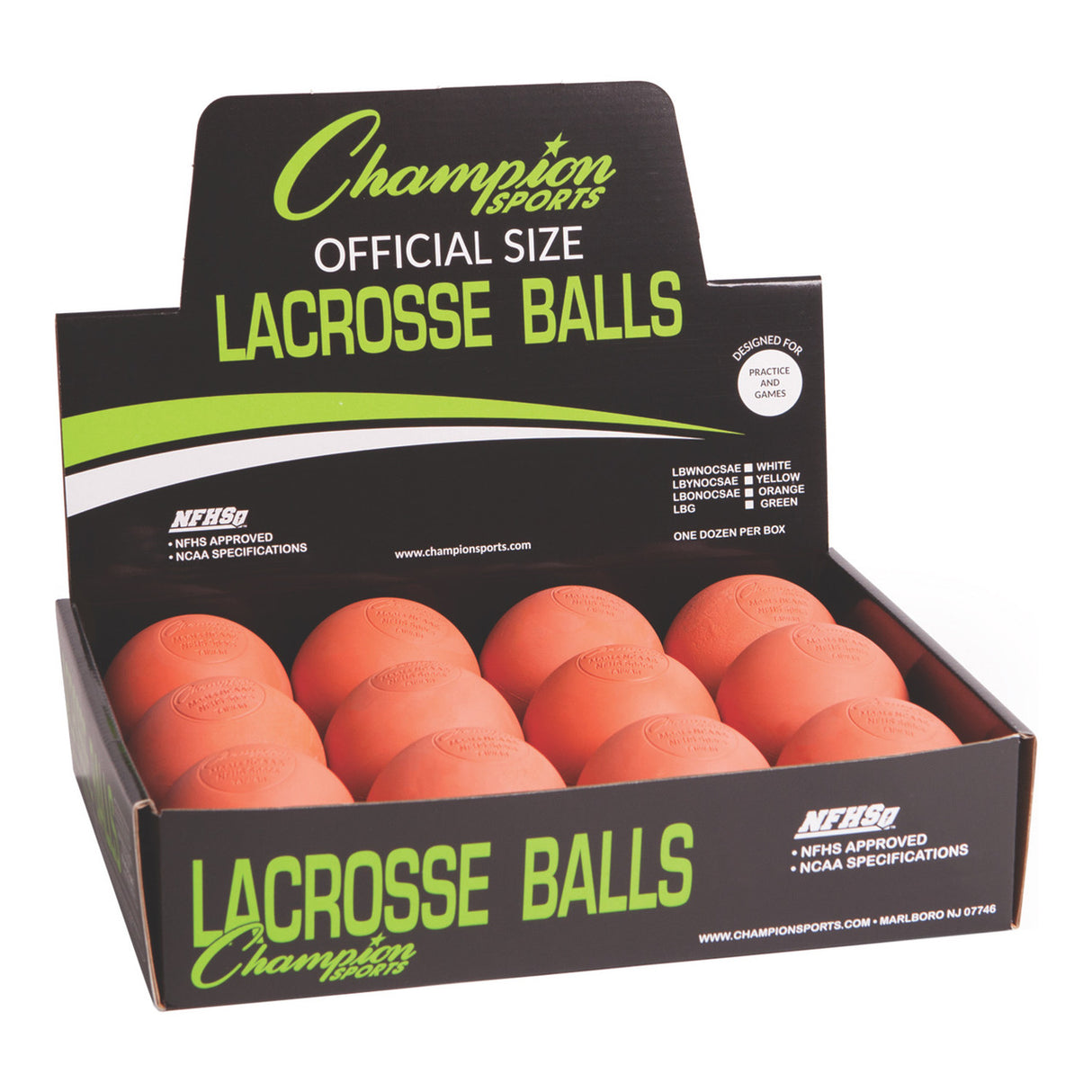 Champion Sports LOW BOUNCE LACROSSE BALL