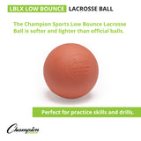 Champion Sports LOW BOUNCE LACROSSE BALL