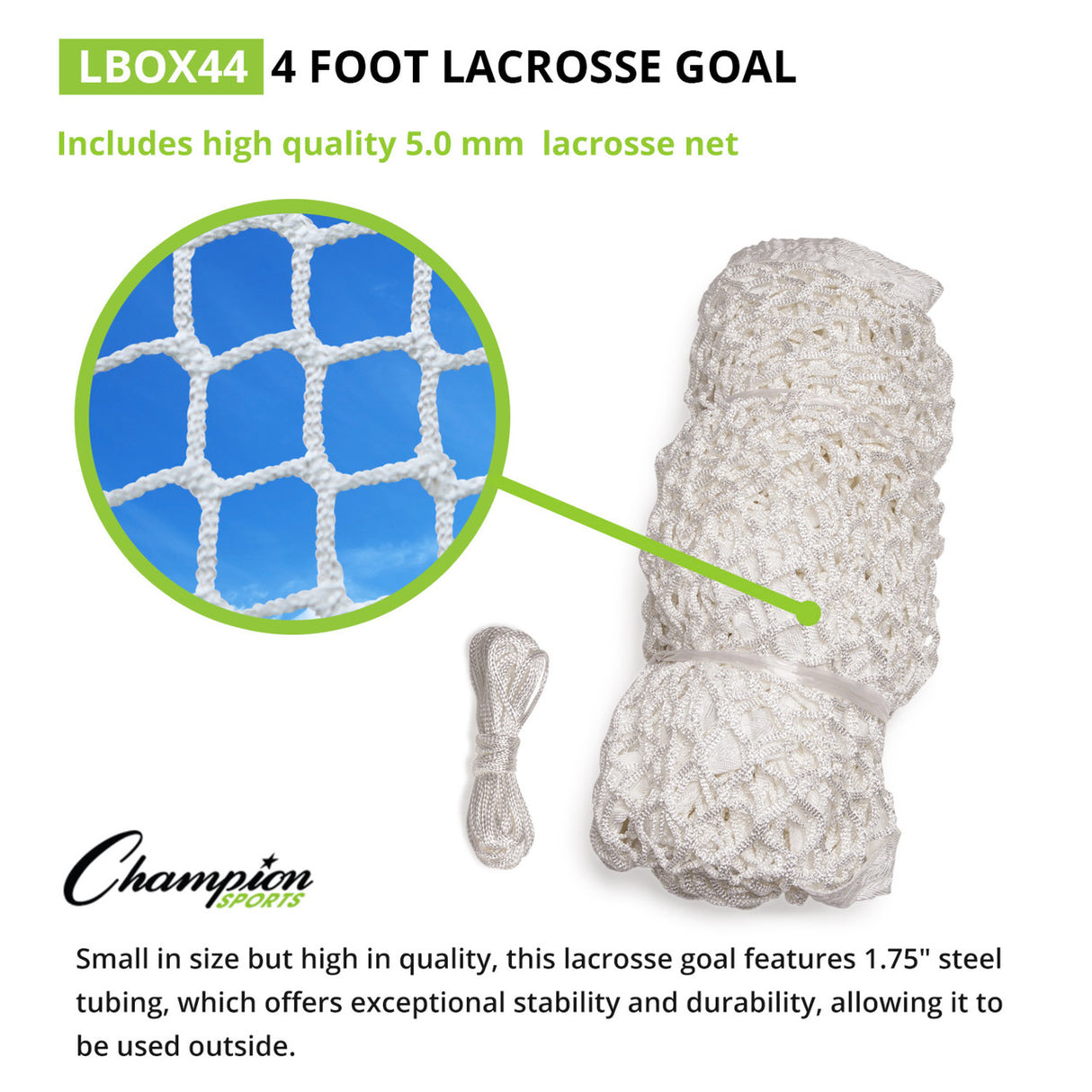 Champion Sports BOX LACROSSE GOAL