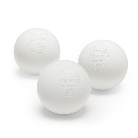 LACROSSE BALL SET WHITE, 3-PACK
