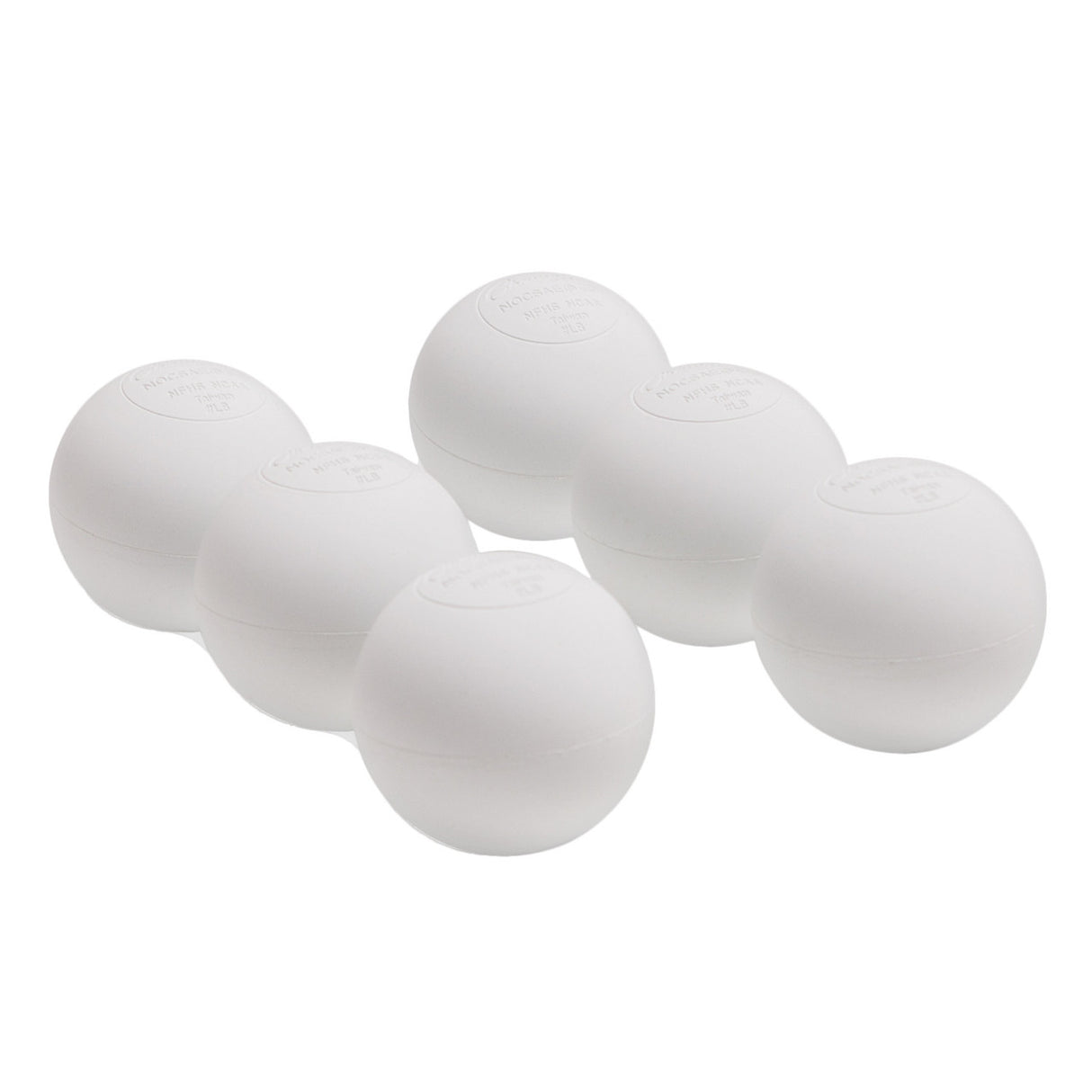 LACROSSE BALL SET WHITE, 3-PACK