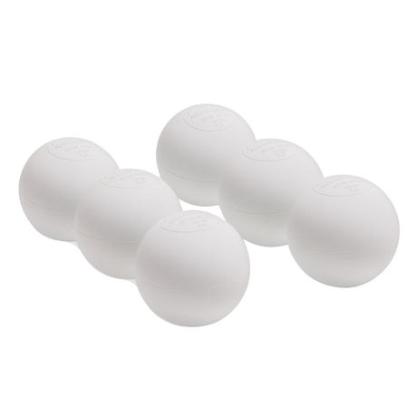 LACROSSE BALL SET WHITE, 3-PACK