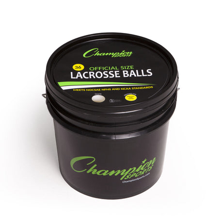 Champion Sports LBWN36 Lacrosse Ball Bucket White