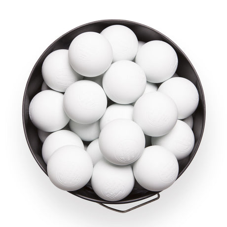 Champion Sports LBWN36 Lacrosse Ball Bucket White