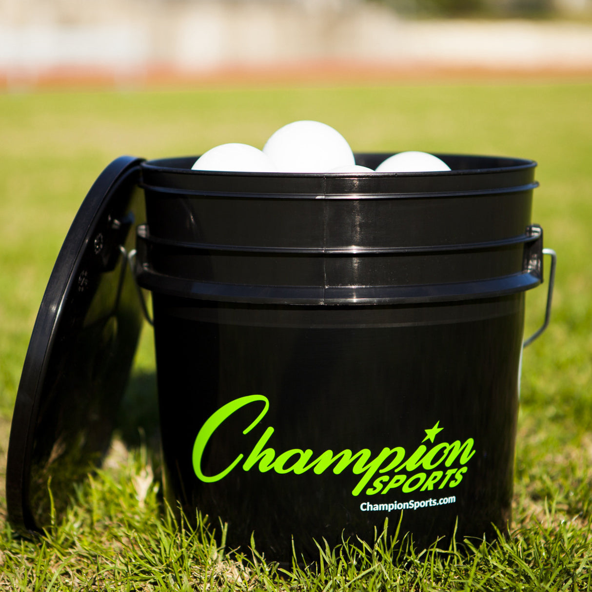 LACROSSE BALL BUCKET WHITE