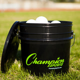 LACROSSE BALL BUCKET WHITE