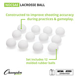 NOCSAE LACROSSE BALLS, BULK PACK ORANGE