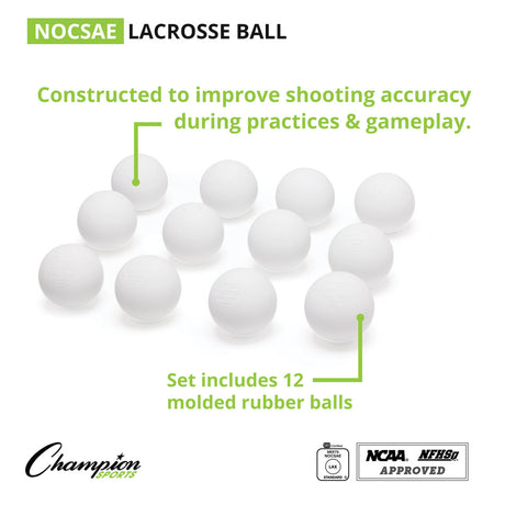 NOCSAE LACROSSE BALLS, BULK PACK ORANGE