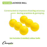 LACROSSE BALL SET WHITE, 3-PACK