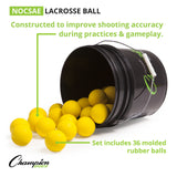 LACROSSE BALL BUCKET WHITE