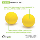 NOCSAE LACROSSE BALLS, BULK PACK ORANGE