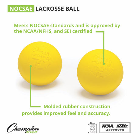 NOCSAE LACROSSE BALLS, BULK PACK ORANGE