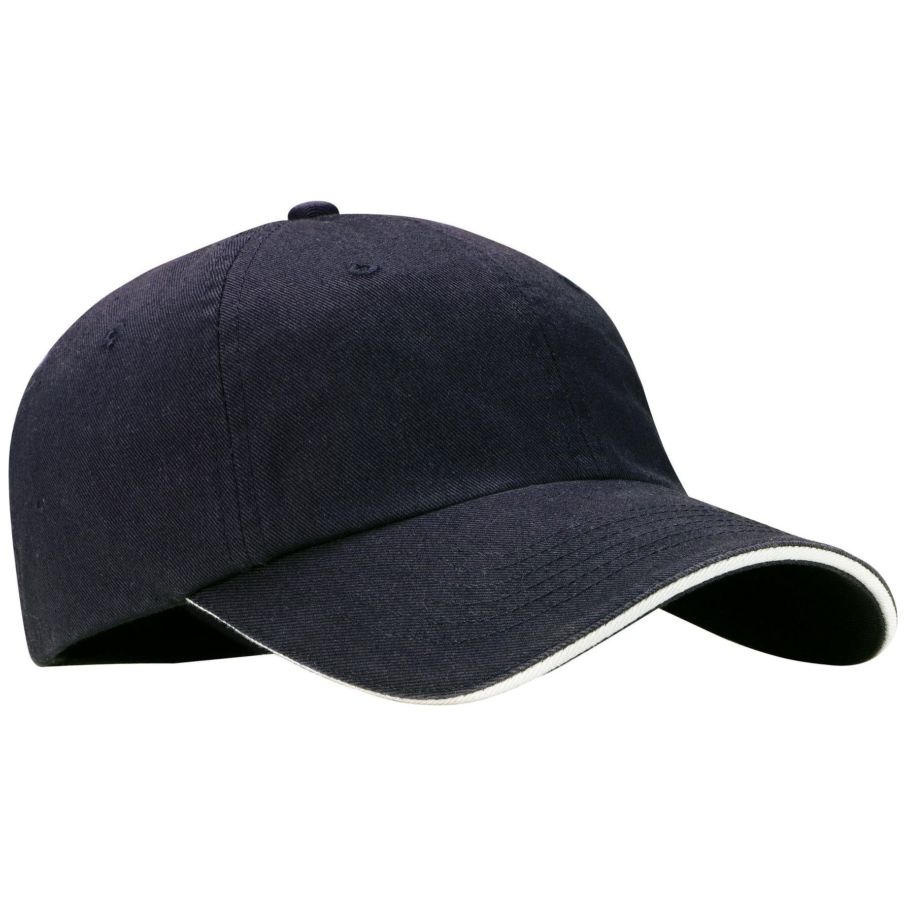 Port Authority ® Sandwich Bill Cap with Striped Closure. C830 - Port Authority C830 Caps Port Authority