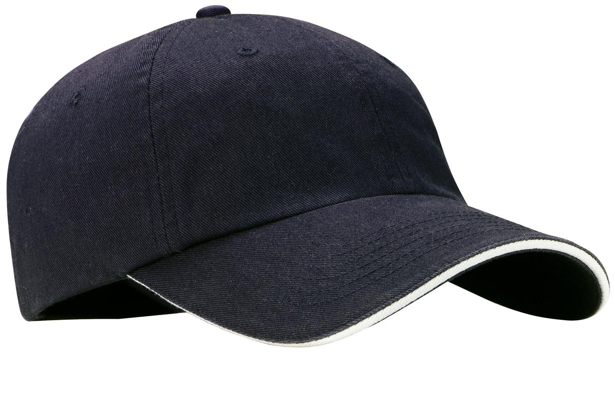 Port Authority ®  Sandwich Bill Cap with Striped Closure.  C830 - Port Authority C830