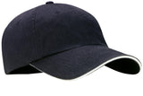 Port Authority ®  Sandwich Bill Cap with Striped Closure.  C830 - Port Authority C830