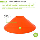 SAUCER CONE, LARGE ORANGE