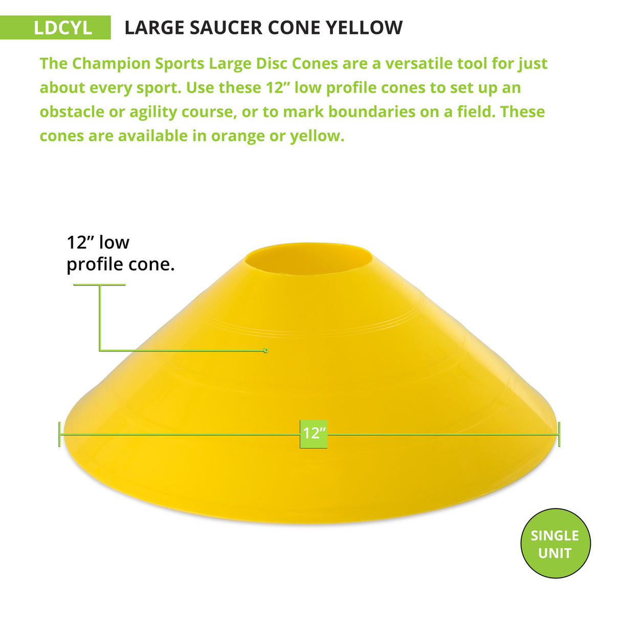 SAUCER CONE, LARGE ORANGE