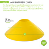 SAUCER CONE, LARGE ORANGE